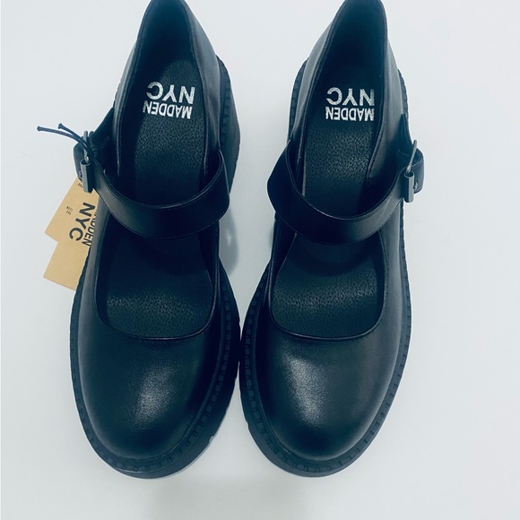Steve Madden NYC Mary Jane Chunky platform heels, Black, buckle-New Size 9 - Picture 3 of 5